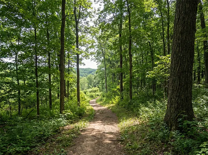 Explore one of the last remnants of the "Big Woods" with rolling hills and remote campsites.